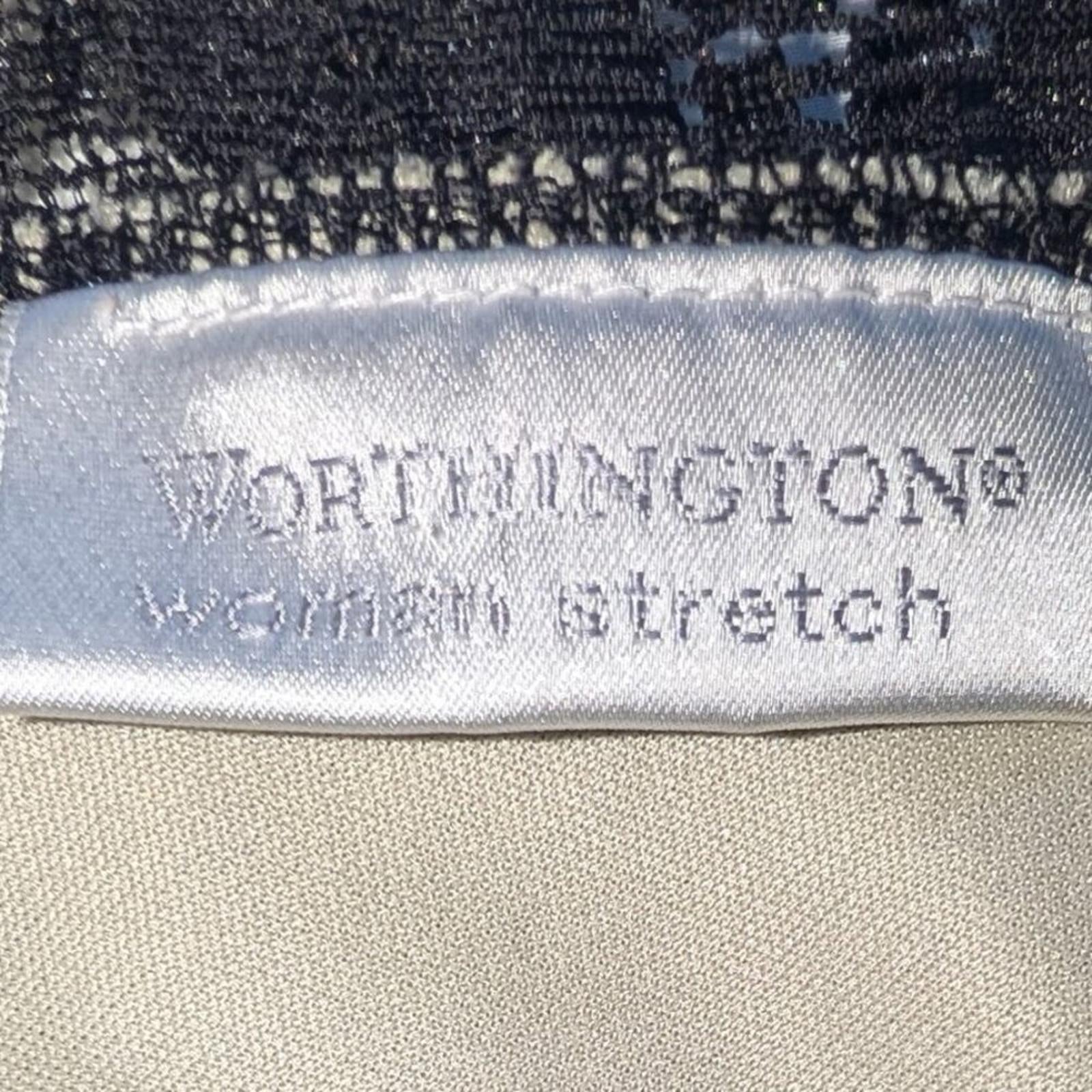 Worthington Black Lace Stretch Top (Size 3X)