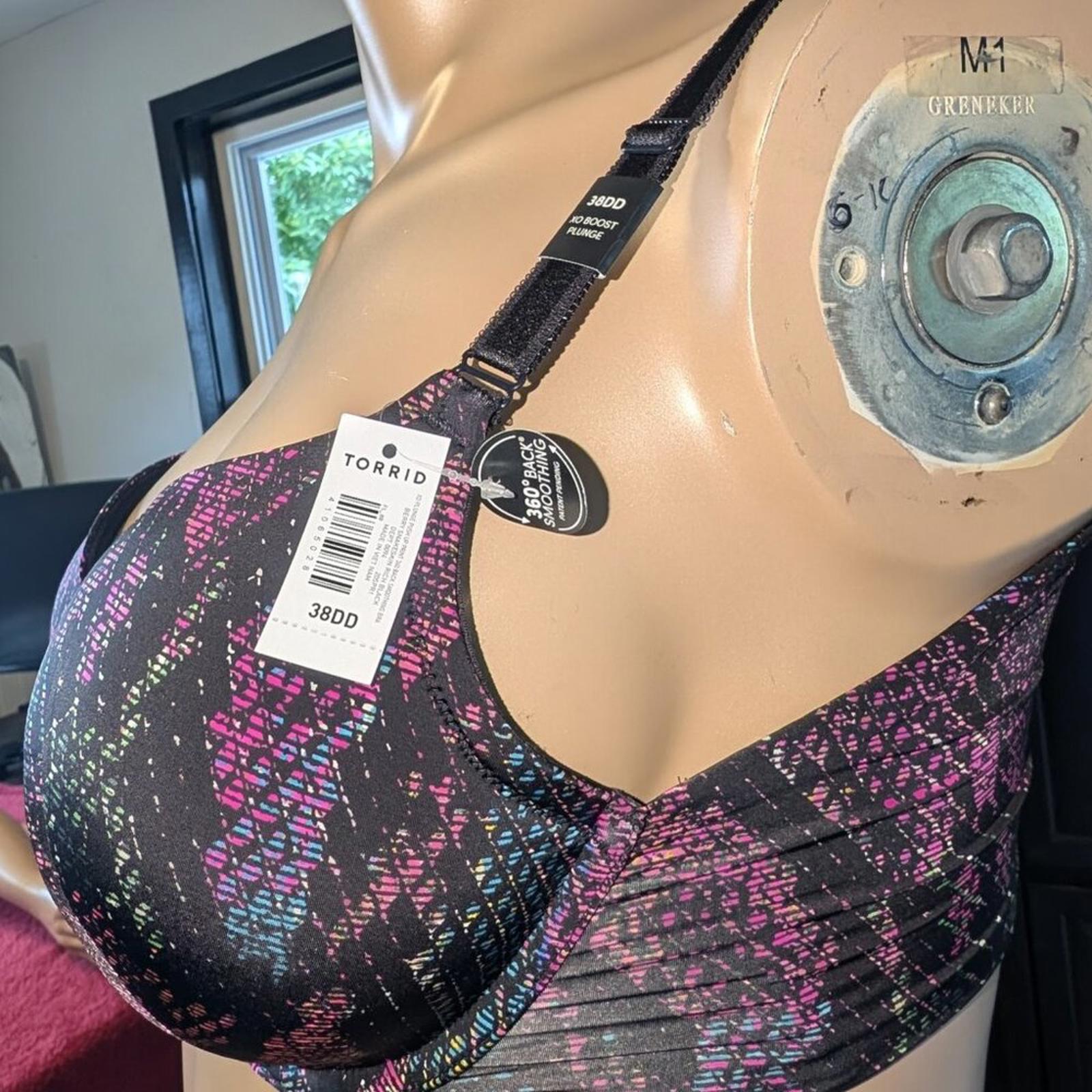 Torrid Push Up Bra, Berry Snakeskin Print, 38DD, NWT