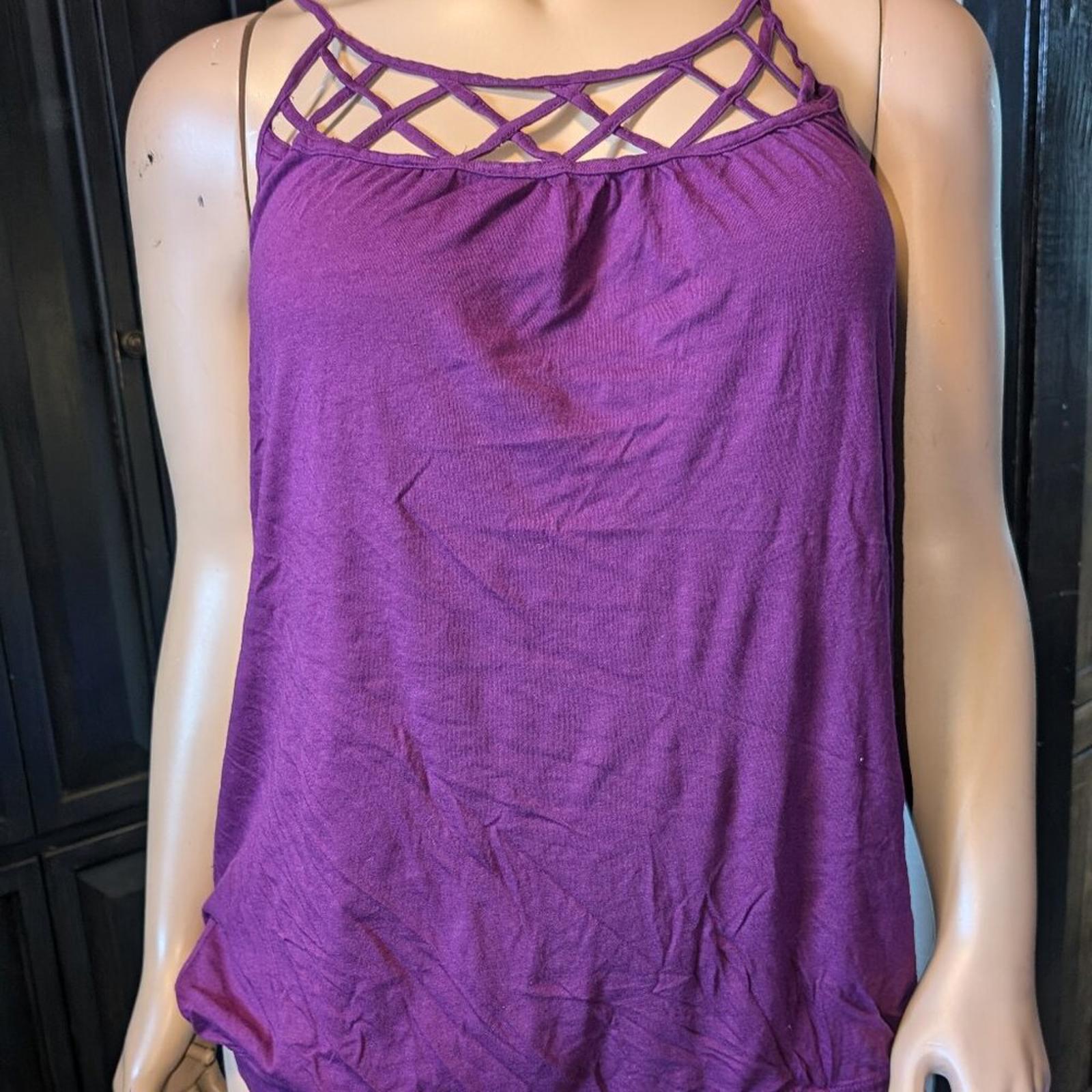 Lane Bryant Purple Strappy Tank Top (22/24)