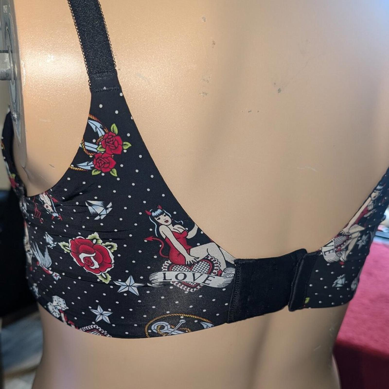Torrid Tattoo Print Push-Up Bra - Size 38DD